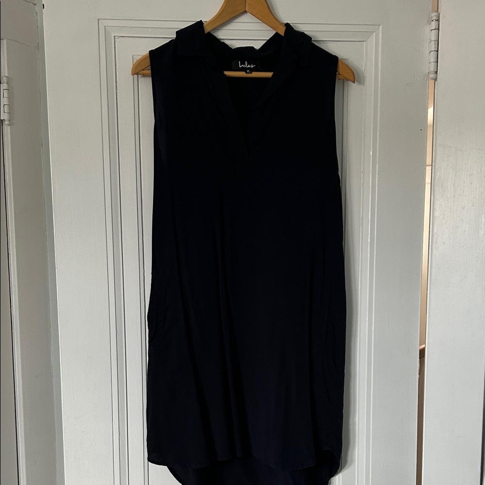 Lulu's Navy Sleeveless Summer Dress
